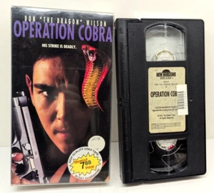 Operation Cobra VHS Tape (1997, Rental) Don Wilson The Dragon - Picture 1 of 12