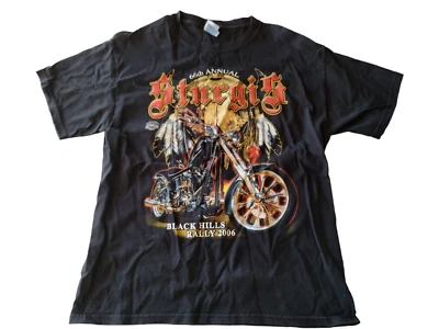 2006 Sturgis Mens Black Hills Motorcycle Rally Graphic Tee T-Shirt Size M  - Image 1 of 4