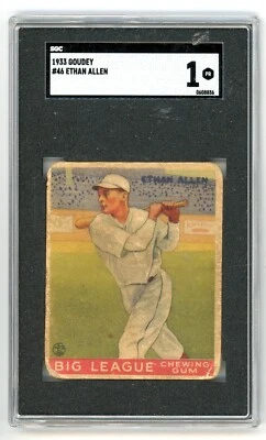 1933 Goudey ETHAN ALLEN St. Louis Cardinals #46 SGC 1 Poor Condition - Image 1 of 2