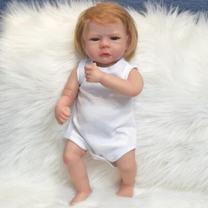 Lifelike Reborn Dolls Baby Toddler 46cm Baby Boy Doll Accompany Kids Fake Child - Picture 1 of 17
