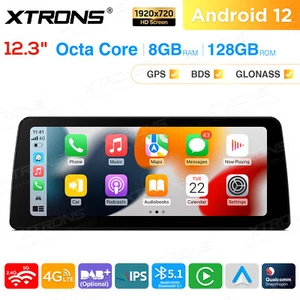 12.3" Android 13 128G Car Stereo WiFi GPS For BMW 5Series E60 E61 530 525 550 M5 - Picture 1 of 24