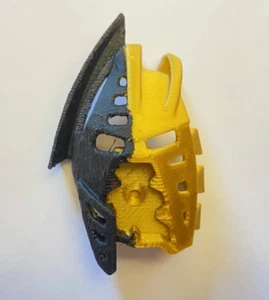 *UNREALEASED* LEGO Bionicle Gold Mask of Light & Dark (Takutanuva) 3D Printed - Picture 1 of 2