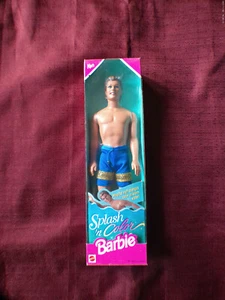 1996 Mattel #16170 Splash 'n Color Barbie Ken Puppe Neu Haare ändern Farbe - Bild 1 von 9