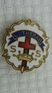 Vintage Collectible Pin: Lutheran Sunday School SS Little's Cross Grown System - Picture 1 of 3