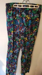 Pantalone Marvel XXL Pj Pullon Bottone Elastico Disegno Stringa 34 Vita 33 Cuciture Interne Flanella - Foto 1 di 24