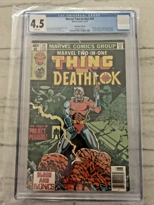 Marvel Two-in-one #54 CGC 4.5  White Pages! 1st Titania! 1st Screaming Mimi - image 1 of 4