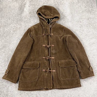 ABERCROMBIE & FITCH Chaqueta Mujer Mediana Lana Forrada Palanca Pana Abrigo Y2K Foto 1 de 4