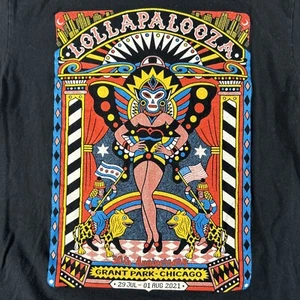2019 Lollapalooza Chicago Grant Park T-Shirt Damen M Medium Konzert - Bild 1 von 10