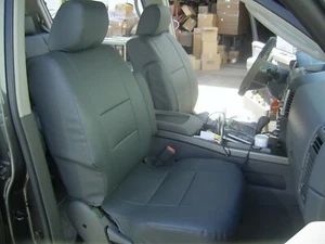FOR 2004-2011 NISSAN ARMADA IGGEE S.LEATHER CUSTOM 2 FRONT SEAT COVERS 13 COLORS - Picture 1 of 19