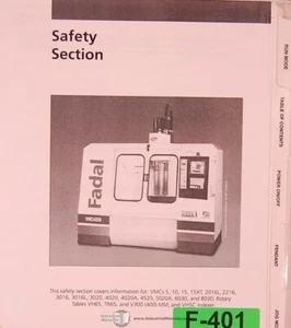 Fadal 5, 10, 15, 15XT, 2016L, 2216, 3-4-5000 mdls. Rotary Table Indexer Manual - Picture 1 of 6