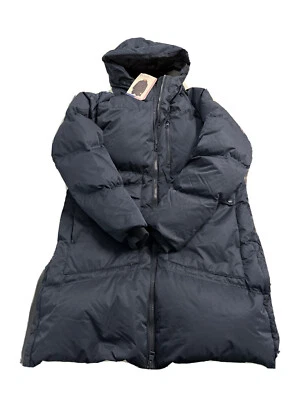 Mondetta Navy Blue Women Mid-Length Puffer Hood Large Store Return 700 Down Fill - Image 1 of 4