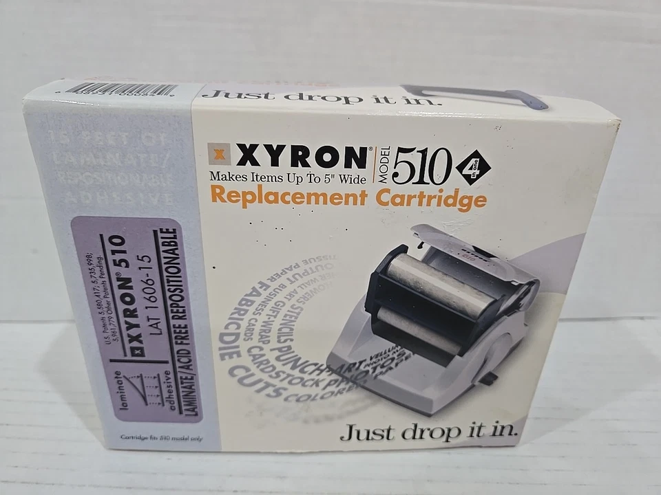 NEW Xyron Refill Cartridge Model 510 LAT 1606-15 Laminate Acid-Free Adhesive 15’ - Image 1 of 1