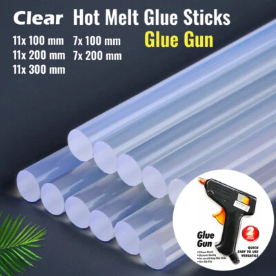 Clear Hot Melt Glue Sticks Glue Gun Craft Stick for Glue Gun 7mm 11mm 100-300mm - image 1 of 4
