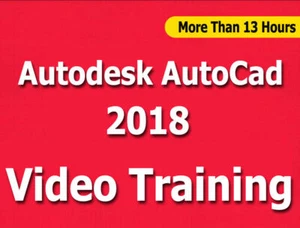 Learn Autodesk AutoCad 2018 Video Training Tutorials CBT - 13+ Hours - Picture 1 of 1