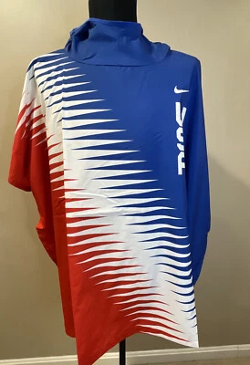 Nike Team USA Maratonista Repeler Chaqueta/Poncho de Lluvia Adulto Unisex S/M CV0431-657 Foto 1 de 4