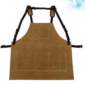 1Pc Fashion Schürze Modische Kochschürze Leder Arbeitsschürze Küchenküche - Bild 1 von 11