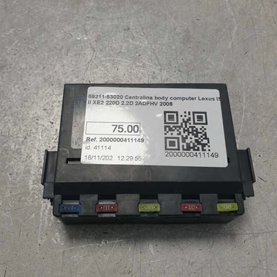 89211-53020 Centralina body computer Lexus IS II XE2 220D 2.2D 2ADFHV 2006 - Immagine 1 di 4