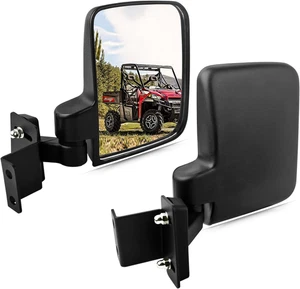 Side View Mirrors Compatible with 2013-2023 Polaris Ranger 500 570 900 - Fits Pr - Picture 1 of 12