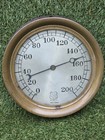 Vintage Ashcroft Co. Large 9.25” Brass 200 PSI Pressure Gauge Pat Off 449029 A
