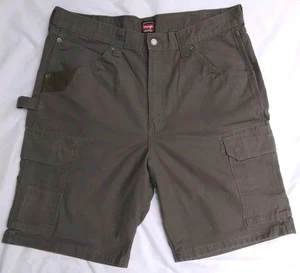 Pantalones Wrangler Workwear para hombre 36x30 gris algodón 6 bolsillos usados - Imagen 1 de 8