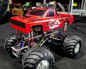 Tamiya Clodbuster Custom Chassis Slipknot, All  Upgrades, Trinity Dual Motors - Picture 1 of 16
