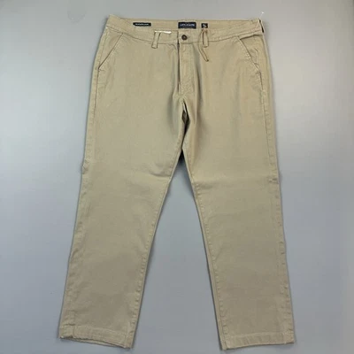Pantalones deportivos Lucky Brand para hombre 40x30 40x29 tostados 410 delanteros planos elásticos Foto 1 de 4