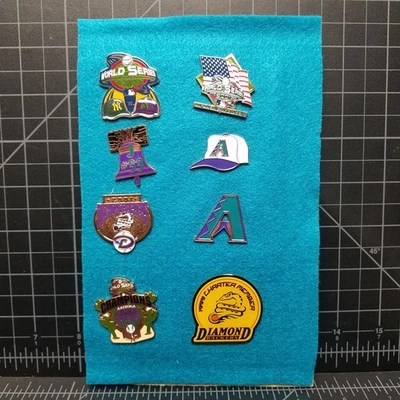 LOT of 8 - Arizona Diamondbacks Pin World Series Champions 2001 2002 Lapel Pin - Image 1 of 4