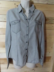 Bisou d'eve , long sleeve Blue Shirt Top size 12 NEW - Picture 1 of 7