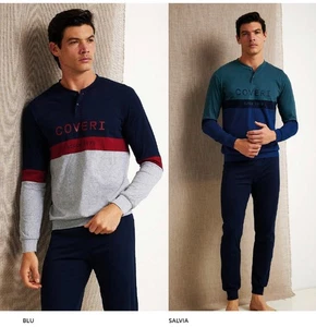 Pigiama uomo in jersey di cotone Enrico Coveri EP1158 - Imagen 1 de 1