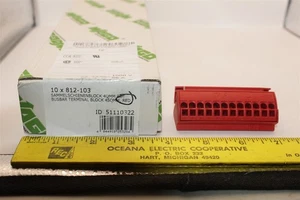 10 PIECE WAGO 812-103 BUSBAR TERMINAL BLOCK 4mm² (RED) - Picture 1 of 2