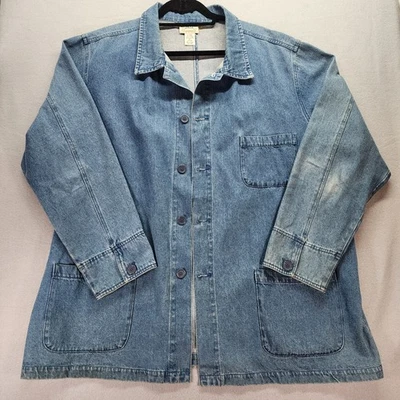 Chaqueta Duke Haband 2X 100% Algodón Denim Tareas Granero Western Boho Indie De Colección Años 90 Foto 1 de 4