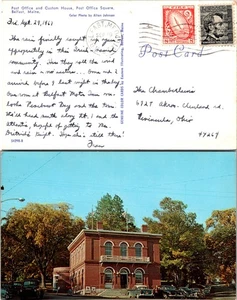 Belfast Maine Postkarte Postamt und Zollhaus 1967 - Bild 1 von 1