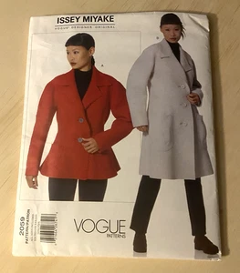 Giacca cappotto Issey Miyake modello 2059 non tagliato FF tutte le taglie designer Vogue - Foto 1 di 8