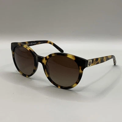 Tory Burch Sunglasses TY 7079 1474T5 54-21-135 3P Brown Tortoise Cat Eye Frames - Image 1 of 4