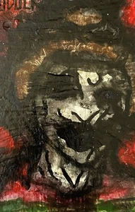 “Freddy Krueger” original horror art watercolour paint & gouache on wood board - Picture 1 of 2