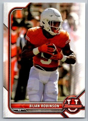 2022 Leaf Draft Bijan Robinson Texas Longhorns #1 - Image 1 of 2