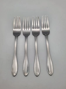 Set Of 4 Dinner Forks Oneida Northland Rhodes Stainless Steel 7 5/8" - Picture 1 of 5