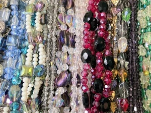 Bead Lot 17x Glass Beads Strands Jewelry Making Lot Crystal Quality Czech Style - Picture 1 of 11