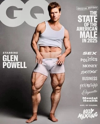 GQ MAGAZINE OCTOBER 2025 | GLENN POWELL - Image 1 of 2
