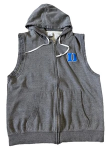 Duke Blue Devils The Acrux ärmellose Weste Hoodie mit durchgehendem Reißverschluss grau Herren XL - Bild 1 von 5