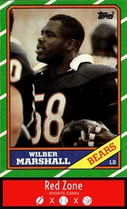 1986 Topps - #25 Wilber Marshall quasi nuovo set rottura. - Foto 1 di 2