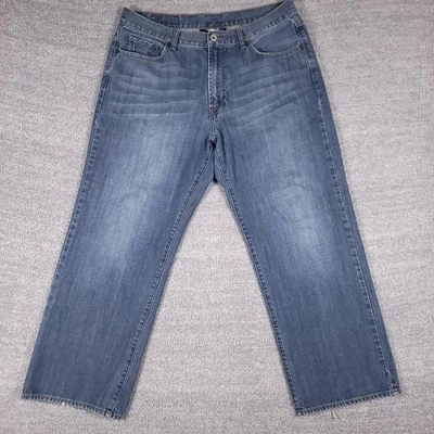 Lucky Brand Jeans Mens 36x28 Blue 181 Relaxed Straight Leg Classic Denim Pants - Image 1 of 4