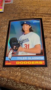 2025 Topps Heritage Béisbol Borde Negro Cromo Refractor 2/76 Tyler Glasnow... - Imagen 1 de 2