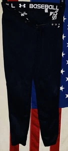 Pantalones de béisbol Under Armour utilitarios calce cónico para jóvenes niños medianos negros nuevos sin etiquetas nuevos - Imagen 1 de 3