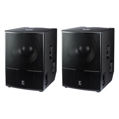 2x Yorkville ES21P Elite Series 3,600 Watt 21" Powered Subwoofer Active Sub - Image 1 of 3