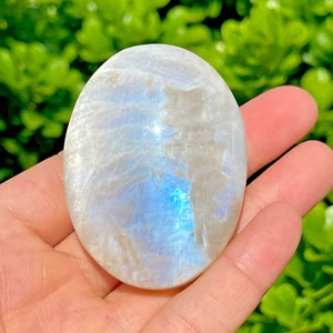 Natural Moonstone Palm Stone Polished Calming Healing Crystal Tumbled Stone Gift - Picture 1 of 5
