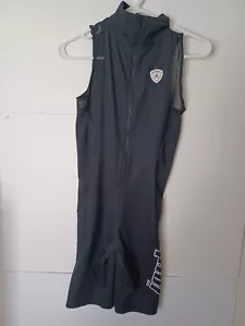 Jordan Moto Women's Short Biker Romper Bodysuit Black Size Small - Picture 1 of 8