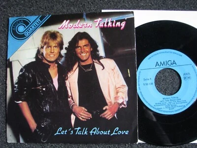 Amiga-556 138-Modern Talking-Let´s talk about Love 7" Vinyl-1986 DDR East German - Bild 1 von 2