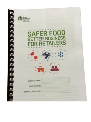 FOOD STANDARD AGENCY Updated Safer Food Better Business Retailers Full Pack + 12 Month Diary +12 temp