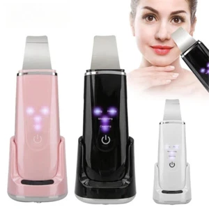 Electric Ultrasonic Skin Deep Cleaning Peel Shovel Cleaner Beauty Machine Facial - Picture 1 of 21